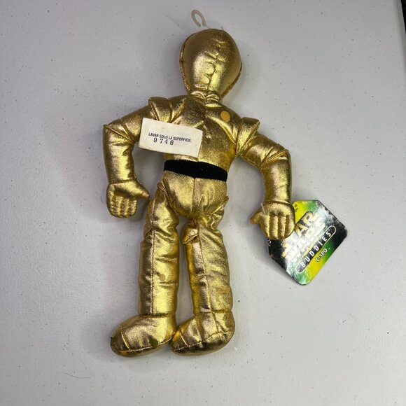 Vintage 1997 Star Wars Buddies C-3PO Plush Toy By Kenner 10 Inches Gold - Picture 4 of 14